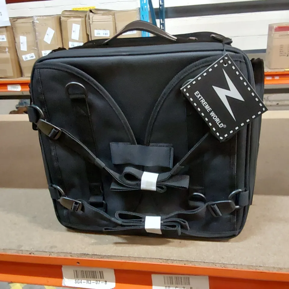 BOXED EXTREME WORLD MOTORCYCLE BAG - BLACK (1 BOX)