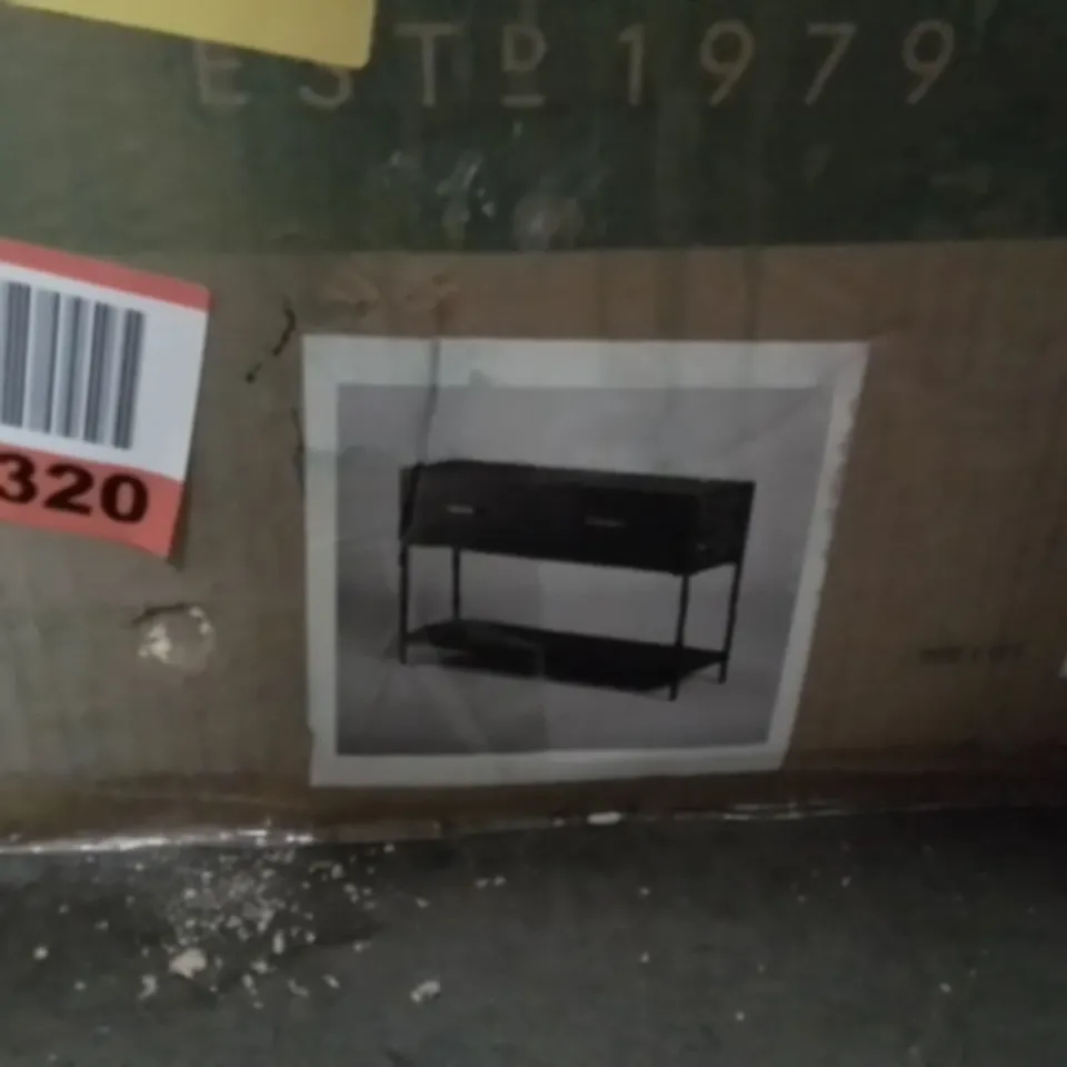 BOXED ANANNA 115CM CONSOLE TABLE BLACK