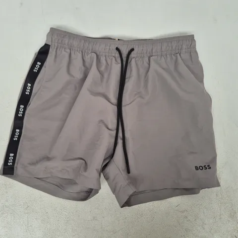 BOSS SWIM SHORTS IN GREY SIZE MEDIUM