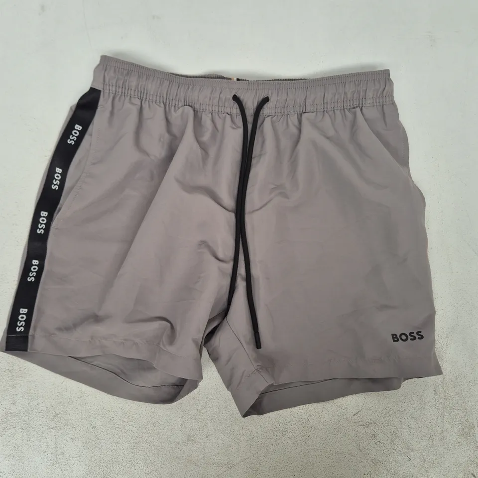 BOSS SWIM SHORTS IN GREY SIZE MEDIUM