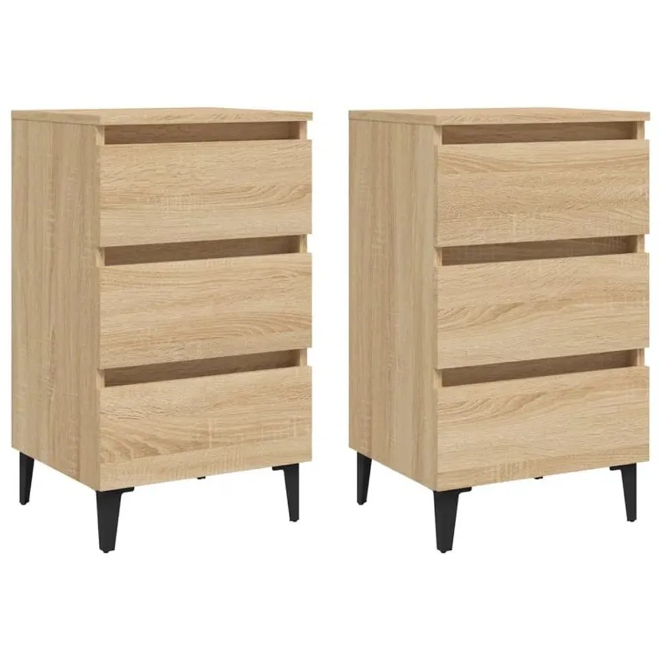 BOXED SOUTHALL MANUFACTURED WOOD BEDSIDE TABLE (1 BOX)