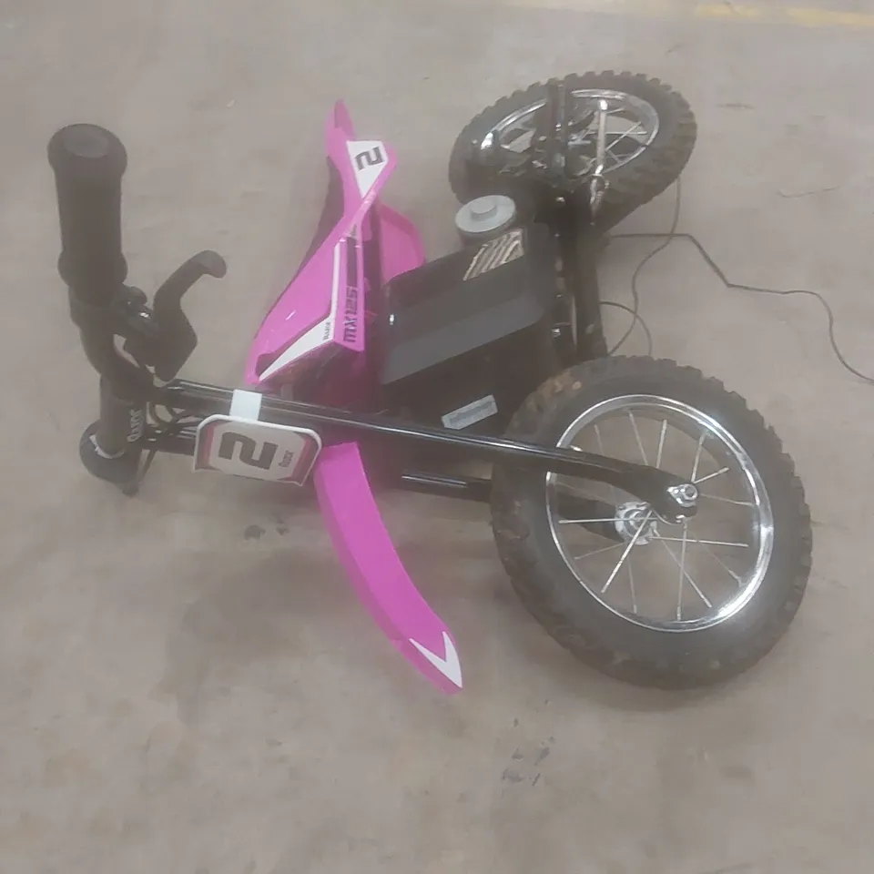 RAZOR MX125 DIRT ROCKET, KIDS ELECTRIC DIRT BIKE, 7+ - PINK RRP £349.99