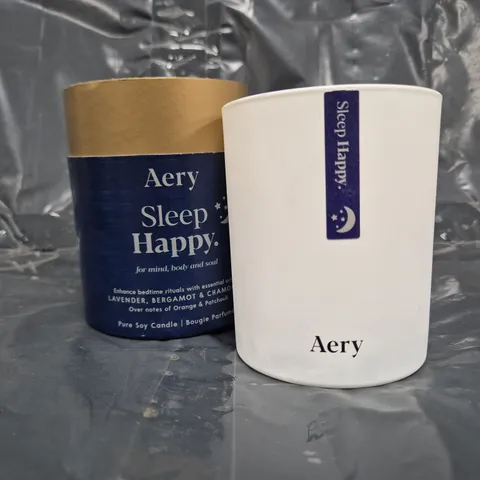 AERY SLEEP HAPPY LAVENDER, BERGAMOT & CHAMOMILE SCENTED CANDLE