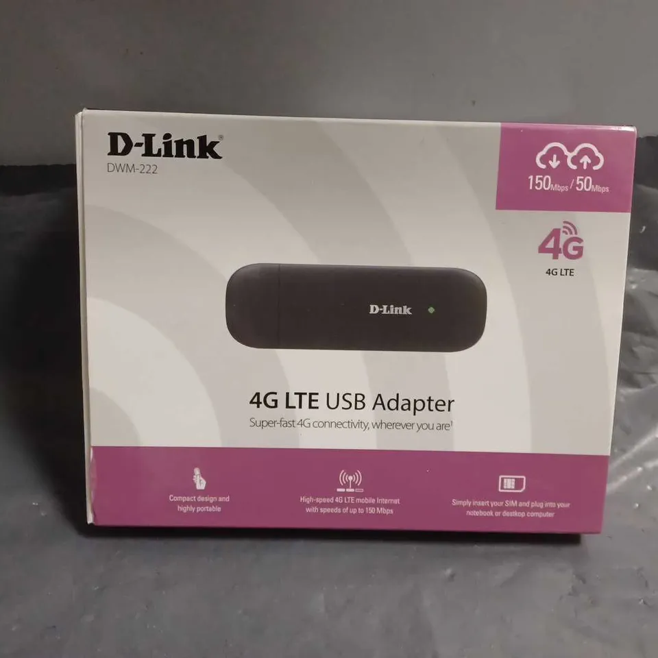 BOXED D-LINK 4G LTE USB ADAPTER