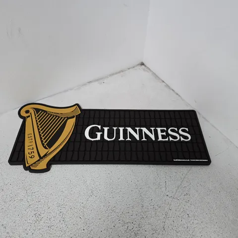 GUINNESS BAR MAT WITH HARP LOGO – BLACK ADVERTISING MAT