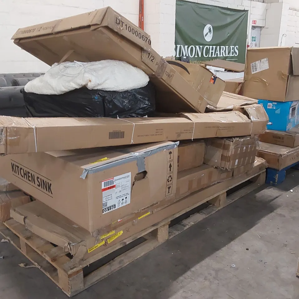 PALLET OF ASSORTED FURNITURE PARTS 