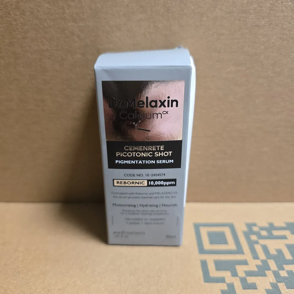 BOXED DR.MELAXIN CALCIUM CEMENRETE PICOTONIC SHOT PIGMENTATION SERUM (30ML)