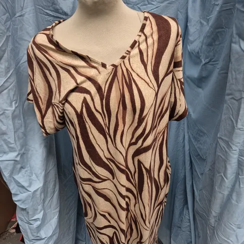 JD Williams Zebra Print Dress β UK Size 16 β Made in Sri Lanka