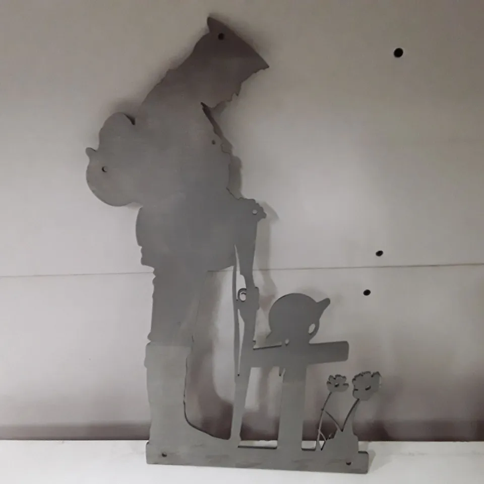 HELP FOR HEROES METAL SIGN - 45CM TALL