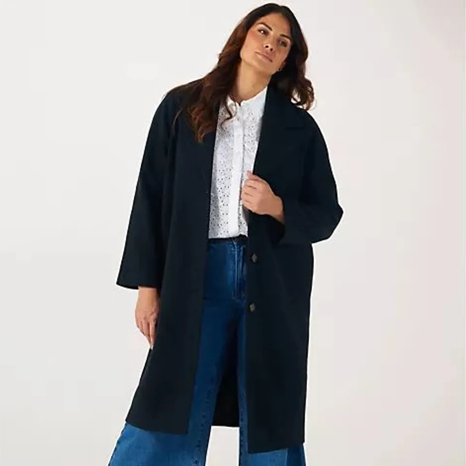 CENTIGRADE SINGLE BREASTED MID LENGTH COAT - LARGE