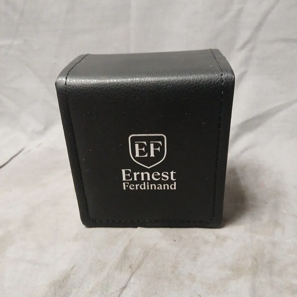 ERNEST FERDINAND STAINLESS STEEL WRISTWATCH – BLUE DIAL