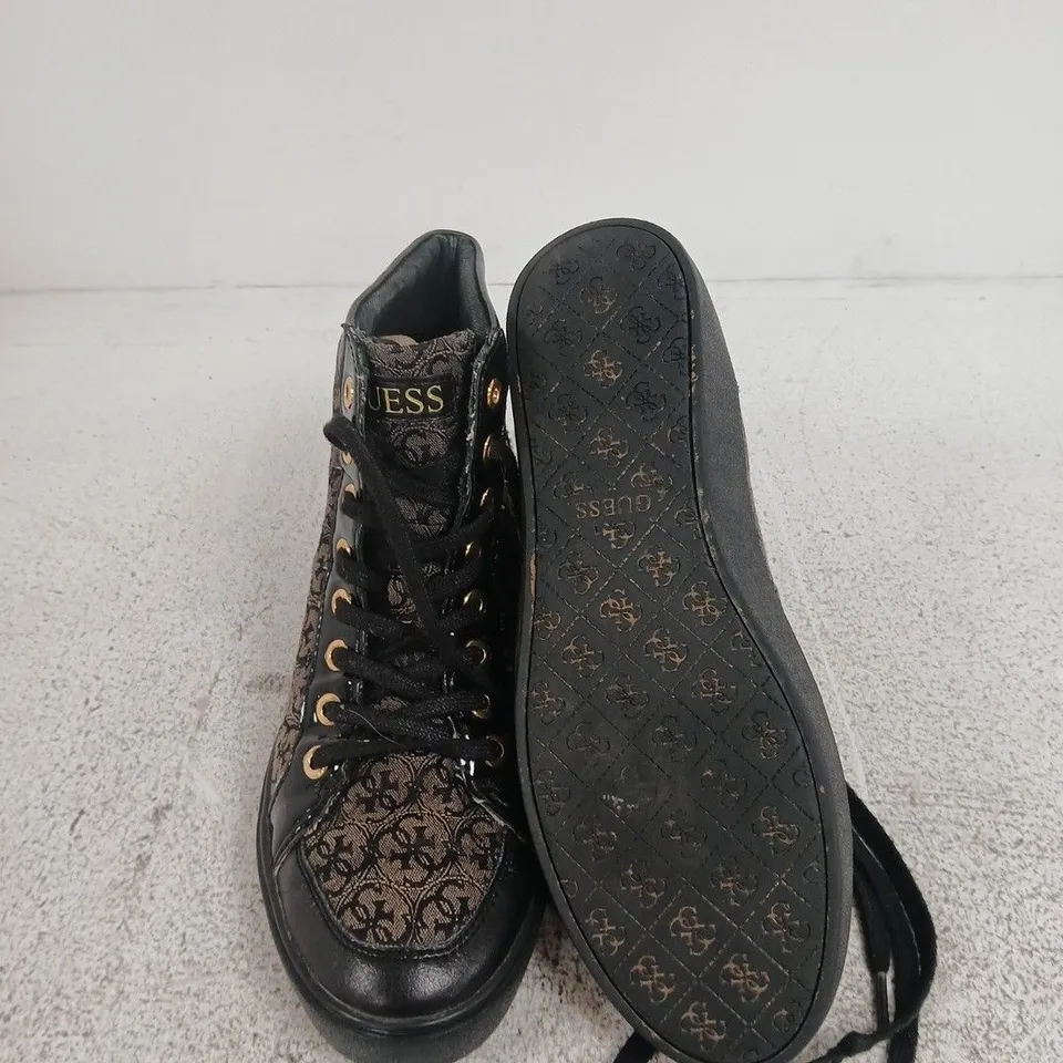 GUESS WOMEN'S HIGH-TOP BOOTS, BLACK, EU 39