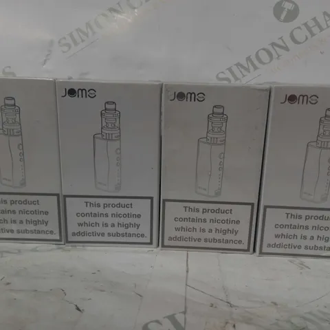 LOT OF 4 JOMO TECH VAPIO MINI 50W VW/TC (TPD VERSION) BOXES IN YELLOW