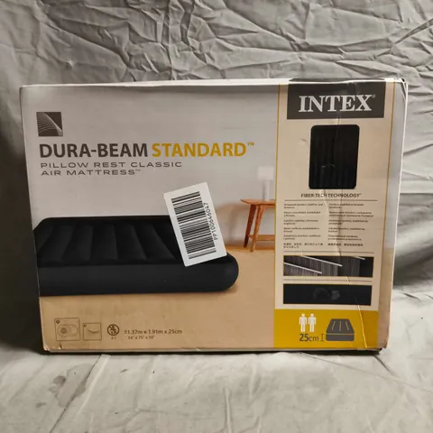 INTEX DURA-BEAM STANDARD PILLOW REST CLASSIC AIR MATTRESS – BOXED
