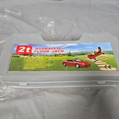 2-TON HYDRAULIC FLOOR JACK IN CARRY CASE