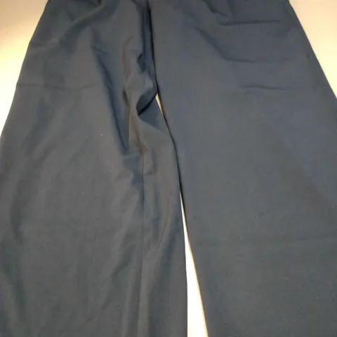 STRADIVARIUS BLACK WIDE LEGGED TROUSERS - SIZE 12