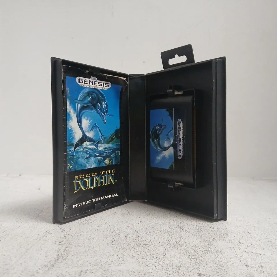 ECCO THE DOLPHIN SEGA GENESIS VIDEO GAME - BOXED CARTRIDGE