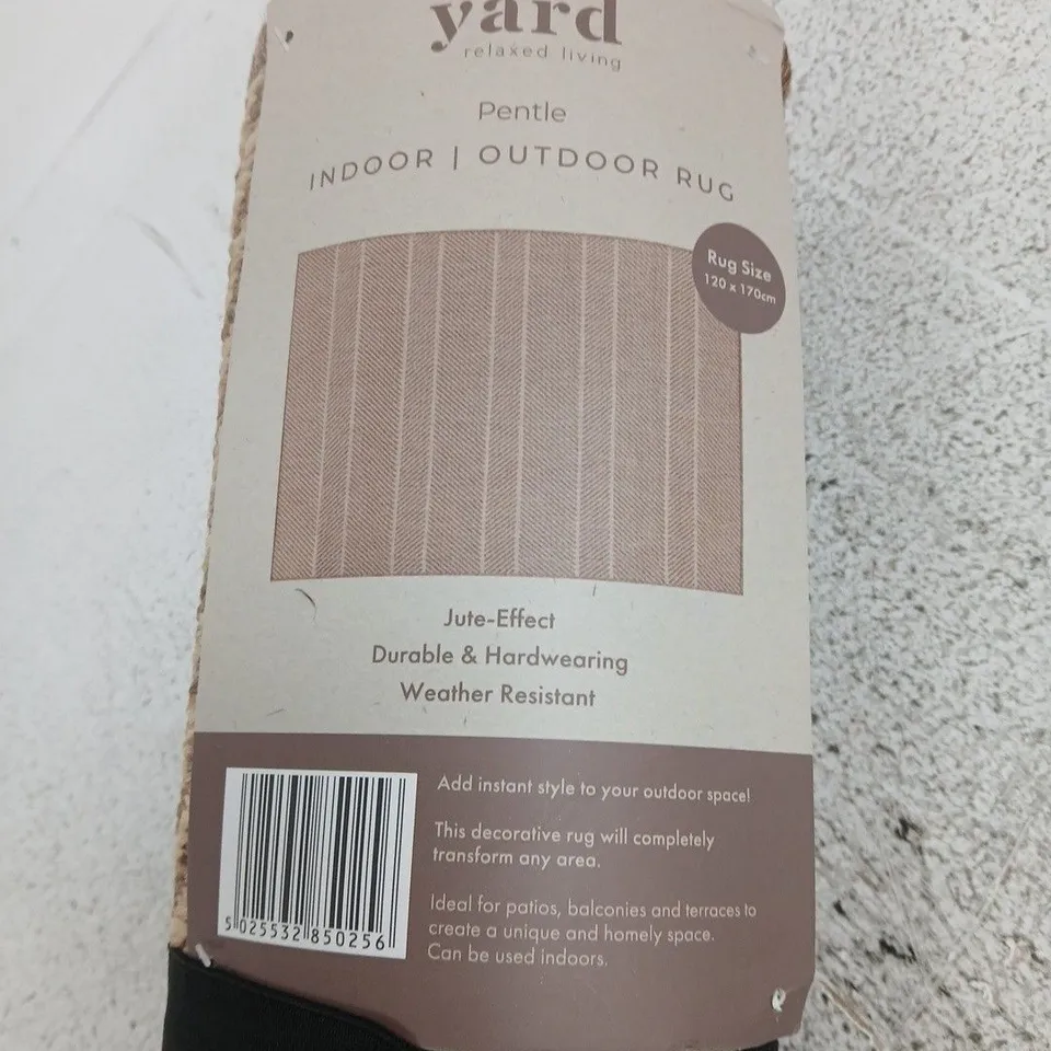 YARD RELAXED LIVING PENTLE INDOOR/OUTDOOR RUG – JUTE-EFFECT, 120 X 170 CM