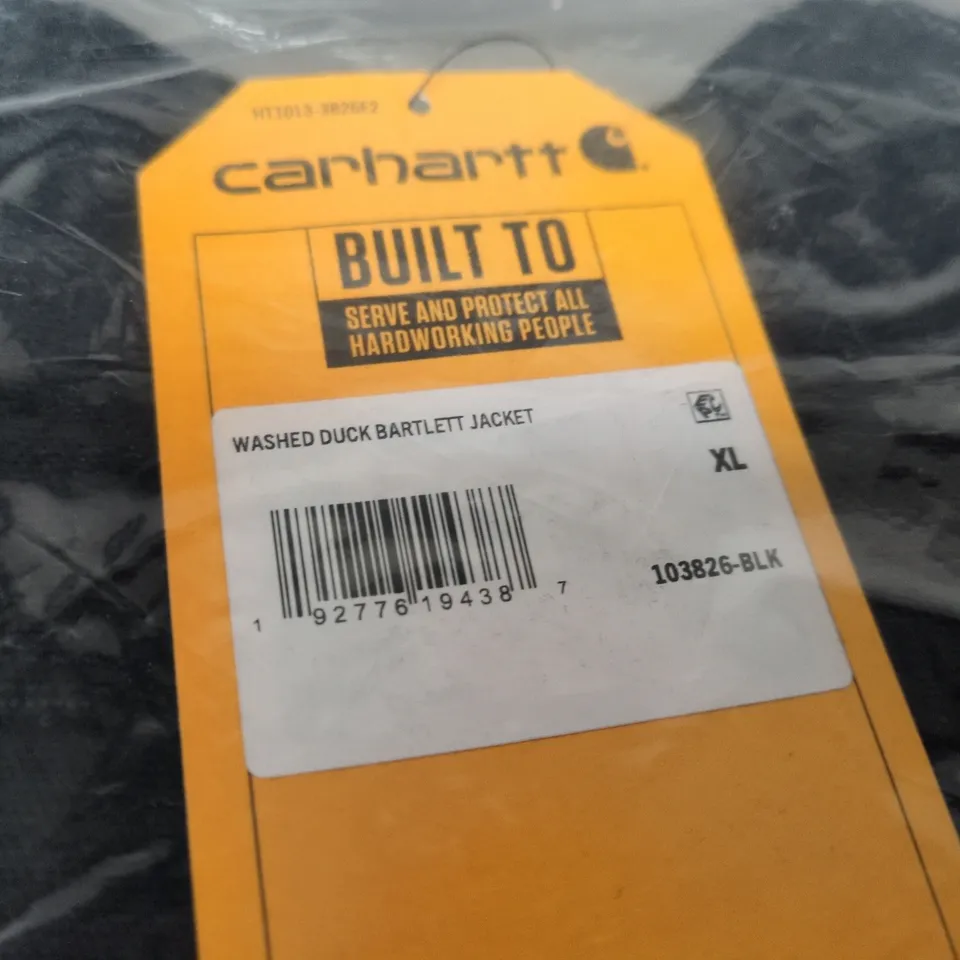 CARHARTT WASHED DUCK BARTLETT JACKET – UK XL, BLACK