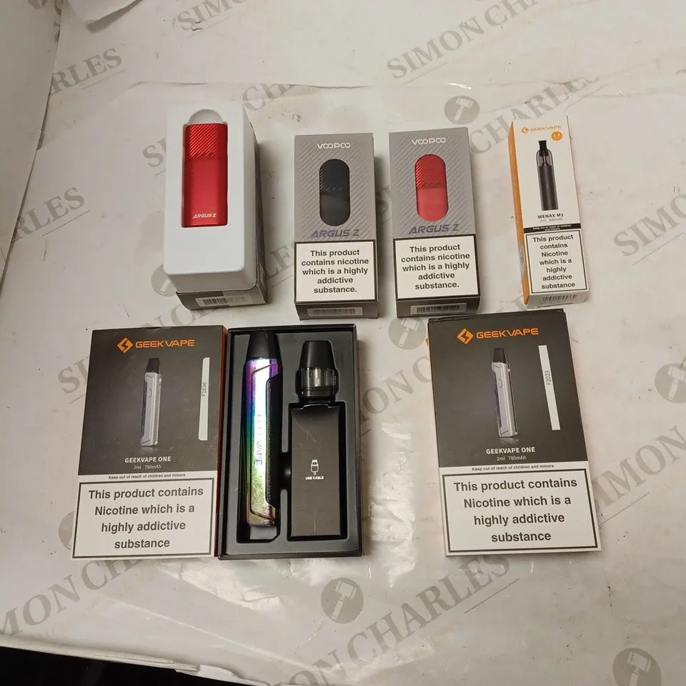 BOXED VOOPOO ARGUS Z X3 PLUS BOXED GEEKVAPE 1 X2 AND GEEKVAPE WENAX M1