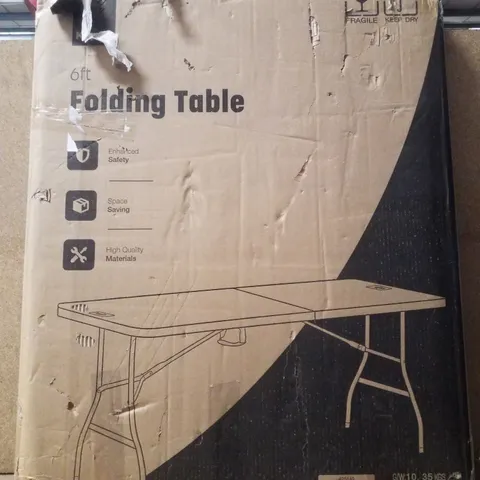 BOXED KEPLIN 6FT FOLDING TABLE