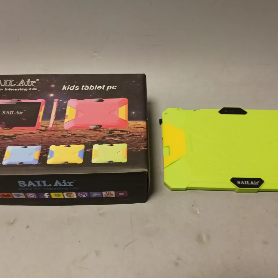 BOXED SAIL AIR KIDS TABLET PC WITH ACCESSORIES 