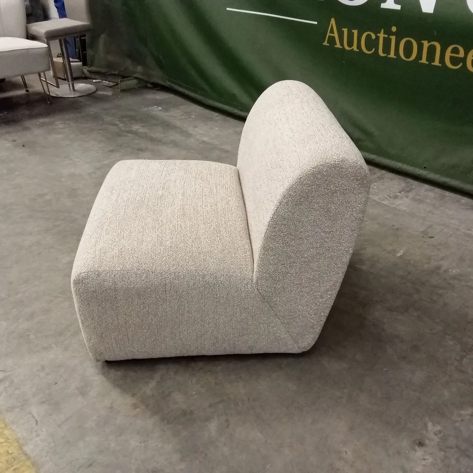 DESIGNER FABRIC ARMLESS CHAIR