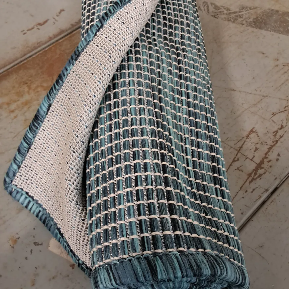 BRAND NEW SONSET RUG IN PETROL - 80X150CM
