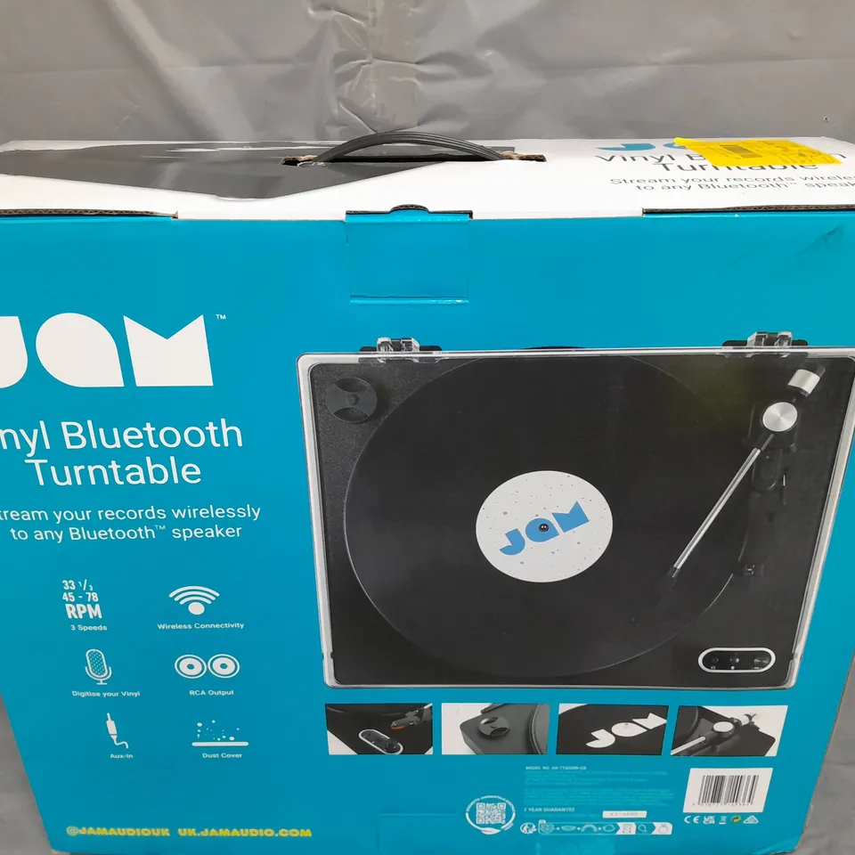 BOXED JAM VINYL BLUETOOTH TURNTABLE 