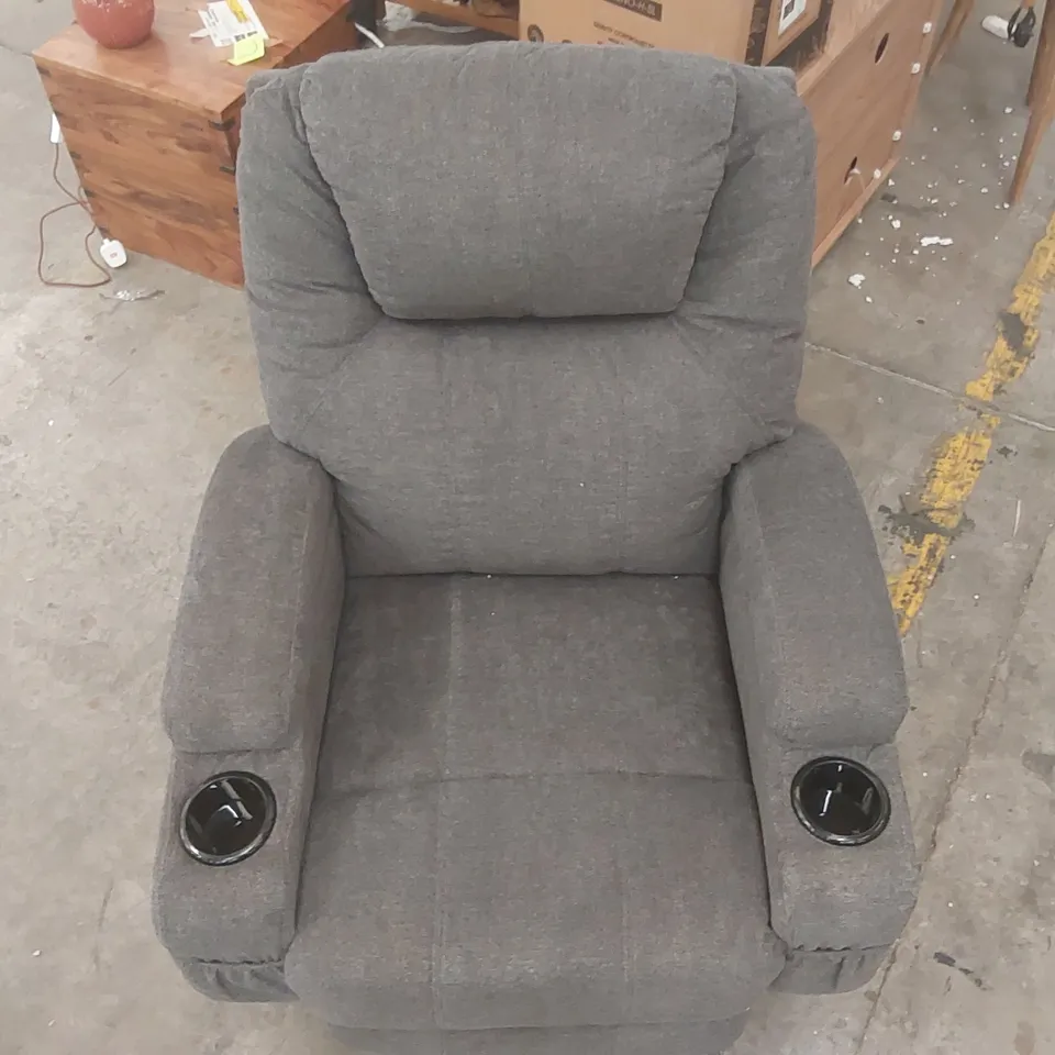 FAHIMUL RECLINING MASSAGE CHAIR UPHOLSTERY MATERIAL: POLYESTER BLEND UPHOLSTERY COLOUR: GREY