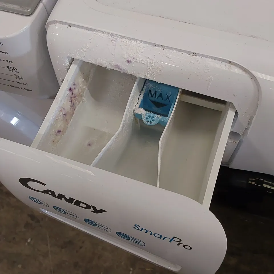 CANDY SMART PRO FREESTANDING 10KG WASHING MACHINE IN WHITE, MODEL: CSO14103TWCE-80