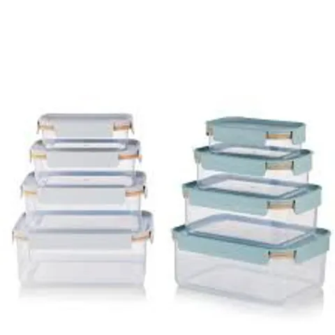 LOCK & LOCK SET OF 8 NESTABLE CONTAINERS SET