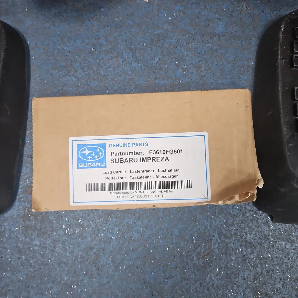 SUBARU IMPREZA GENUINE LOAD CARRIER ROOF RACK (E3610FG501) WITH MOUNTING FEET