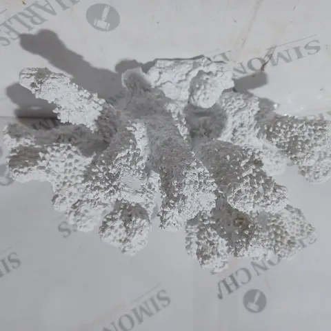 K BY KELLY HOPPEN RESIN FAUX CORAL ORNAMENT - WHITE