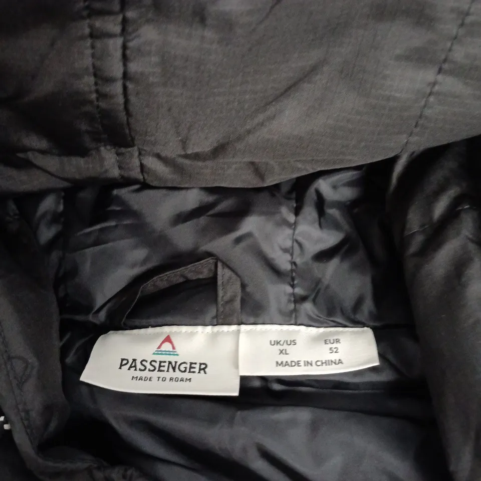 PASSENGER DYLAN RECYCLED INSULATED FULL ZIP JACKET – BLACK, UK/US XL