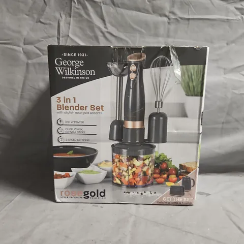 BOXED GEORGE WILKINSON 3-IN-1 BLENDER SET
