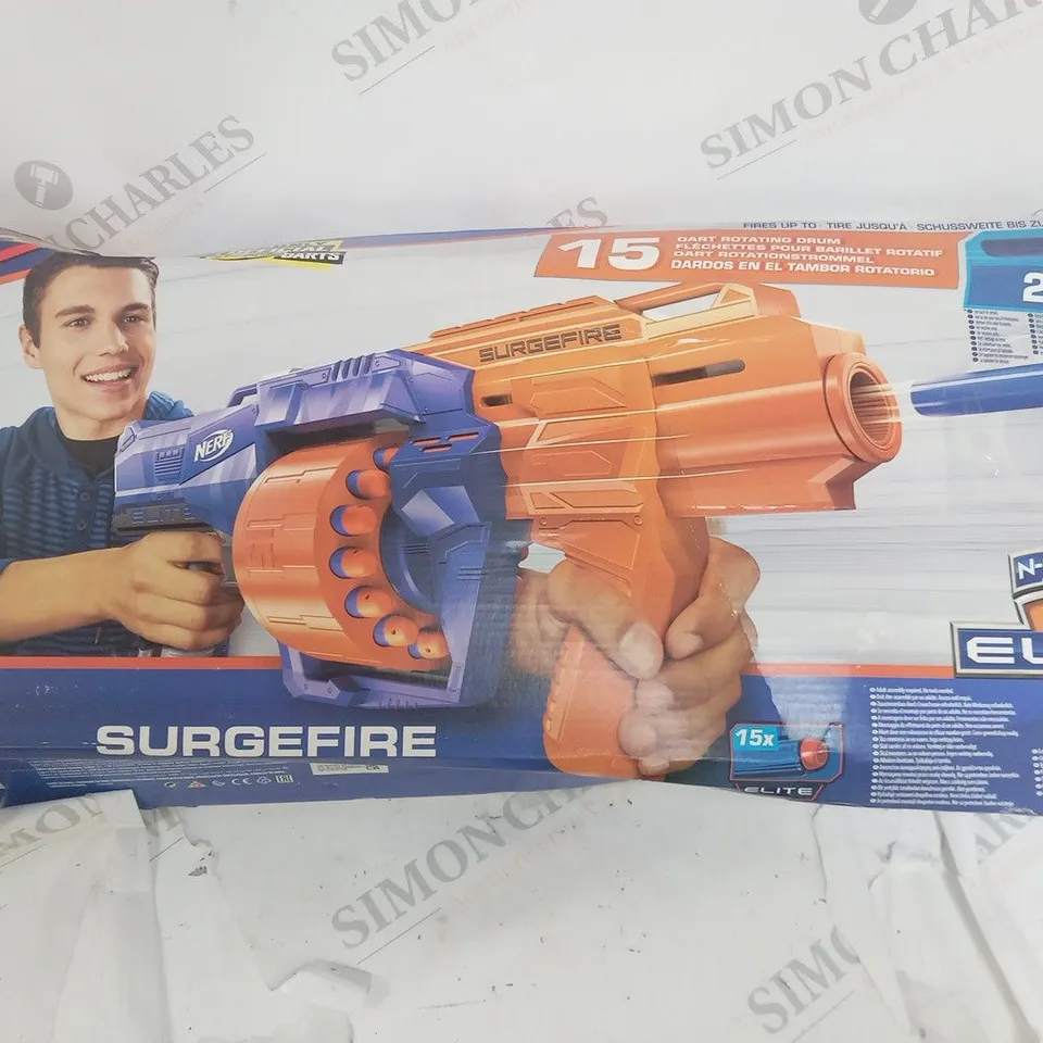 BOXED NERF N STRIKE SURGEFIRE WITH DARTS