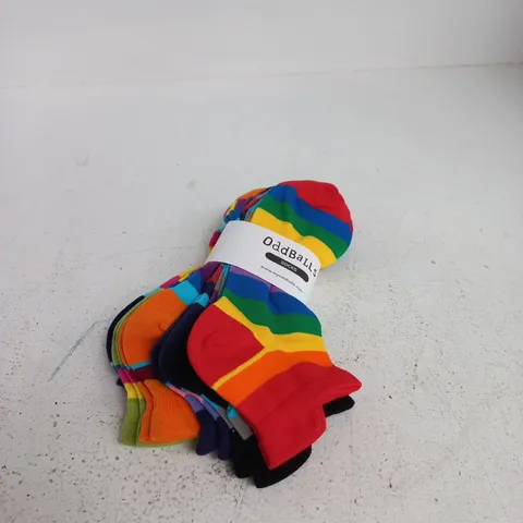 ODDBALLS SOCKS ANKLE SOCKS SIZE 11 - 13 6 PACK