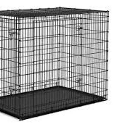 BOXED ANIMAL CRATE BLACK 63X10X44CM