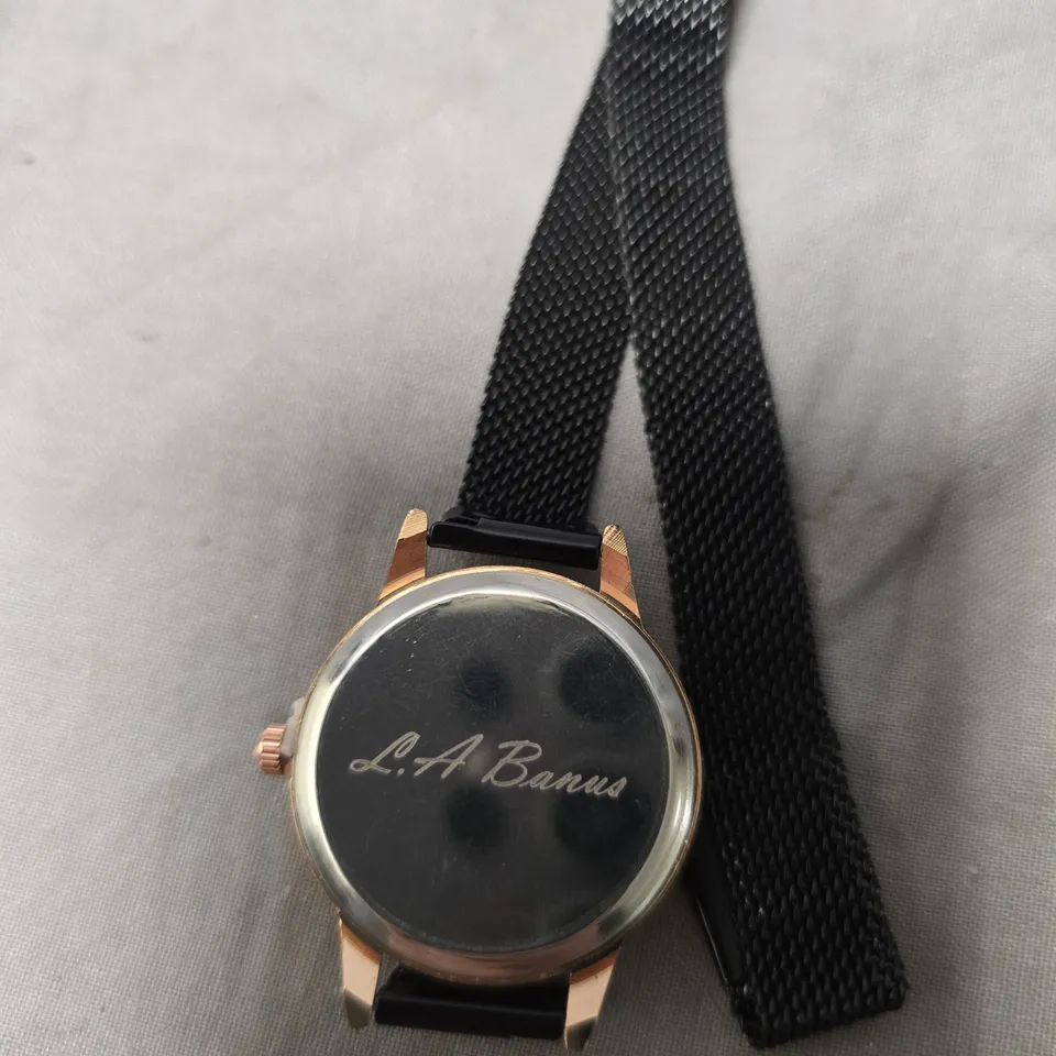 LADIES LA BANUS WATCH – MESH METAL STRAP WITH MAGNETIC CLASP
