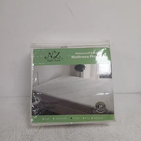 NIGHT ZONE WATERPROOF BAMBOO MATTRESS PROTECTOR DOUBLE