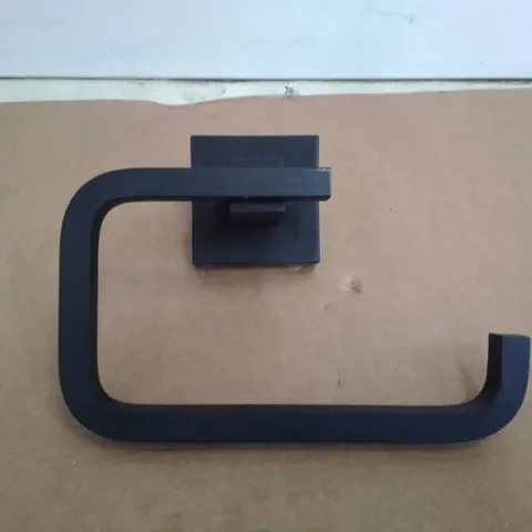 BOXED ALUMINIUM TOILET PAPER HOLDER - MATT BLACK