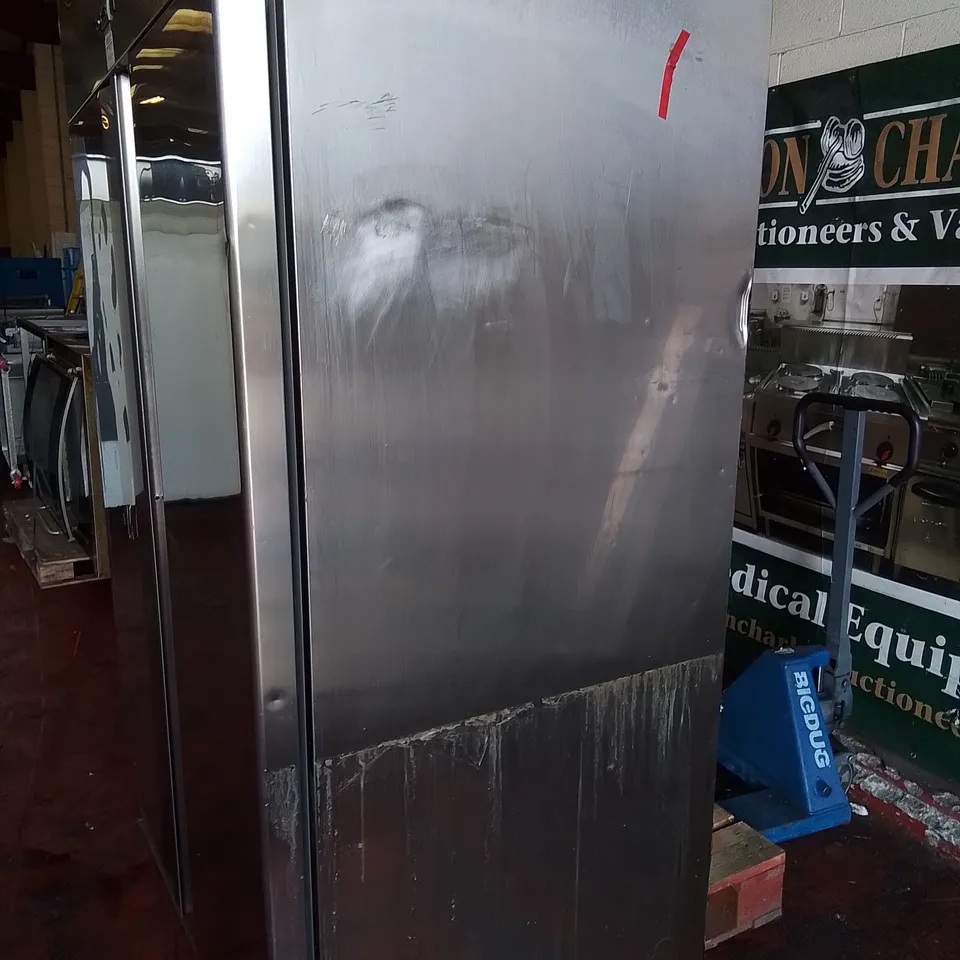 POLARIS COMMERCIAL SPA-TN-140 STAINLESS DOUBLE DOOR REFRIGERATED FOOD STORAGE UNIT