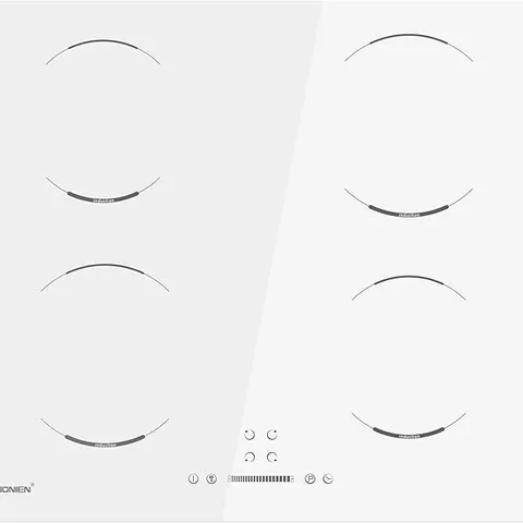 GIONIEN INDUCTION HOB 60CM, 4 BURNERS ELECTRIC COOKTOP WHITE - BOXED 