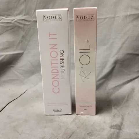 2 X VODUZ ITEMS: NOURISHING CONDITIONER 300ML AND HYDRATING HAIR OIL 80ML