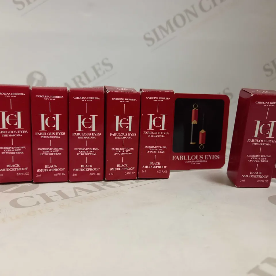 LOT OF 7 CAROLINA HERRERA MINI FABULOUS EYES MASCARA (7 X 2ML)