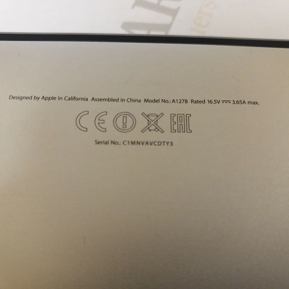 APPLE MACBOOK PRO (A1278 MID 2012)