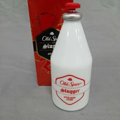 SIX OLD SPICE SLUGGER AFTER SHAVE LOTION – BOTTLE WITH ORIGINAL RED BOX