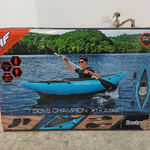 BOXED COVE CHAMPION 1 PERSON INFLATABLE KAYAK (1 BOX)