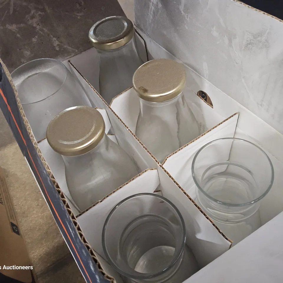 THREE PART BOXES OF ASSORTED GLASSWARE